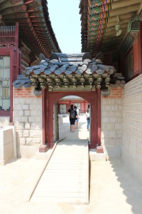 Small door in children's area of Gyeongbok Palace