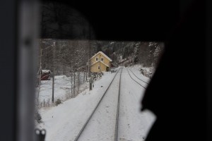 On the train to Trondheim